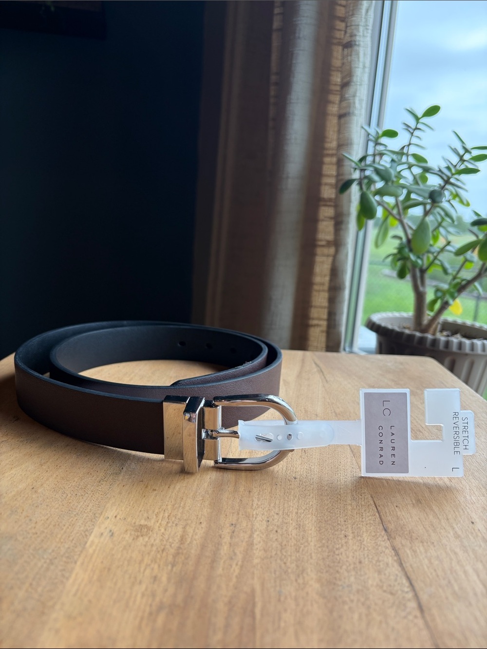 LC Lauren Conrad Brown and Black Reversible Women’s Belt